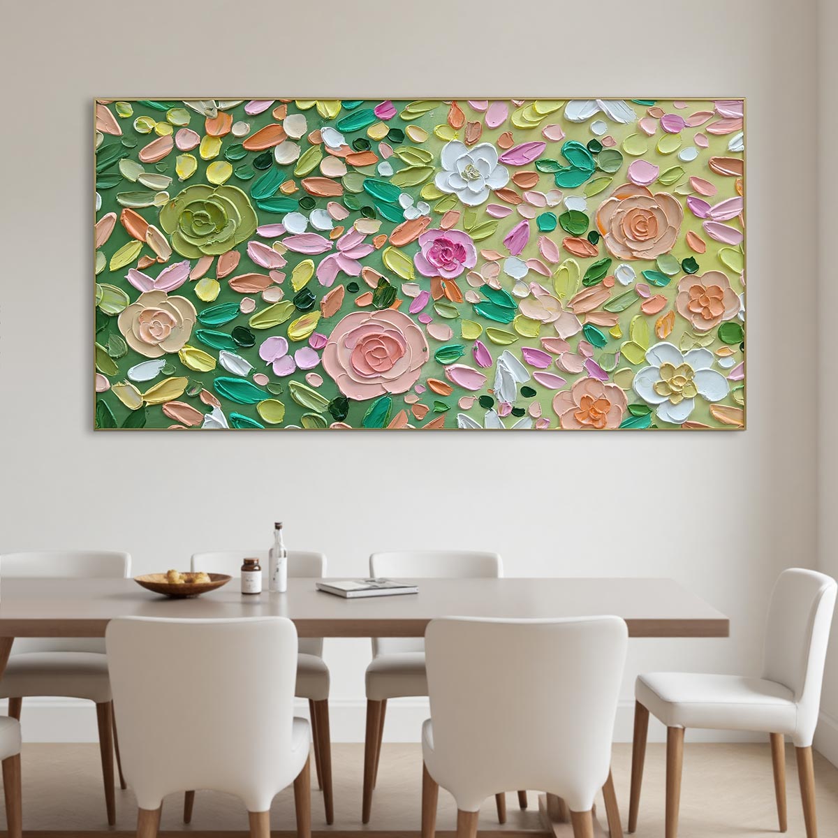 Ready to Ship ｜GARDEN RHAPSODY: Textured Floral Oil Painting