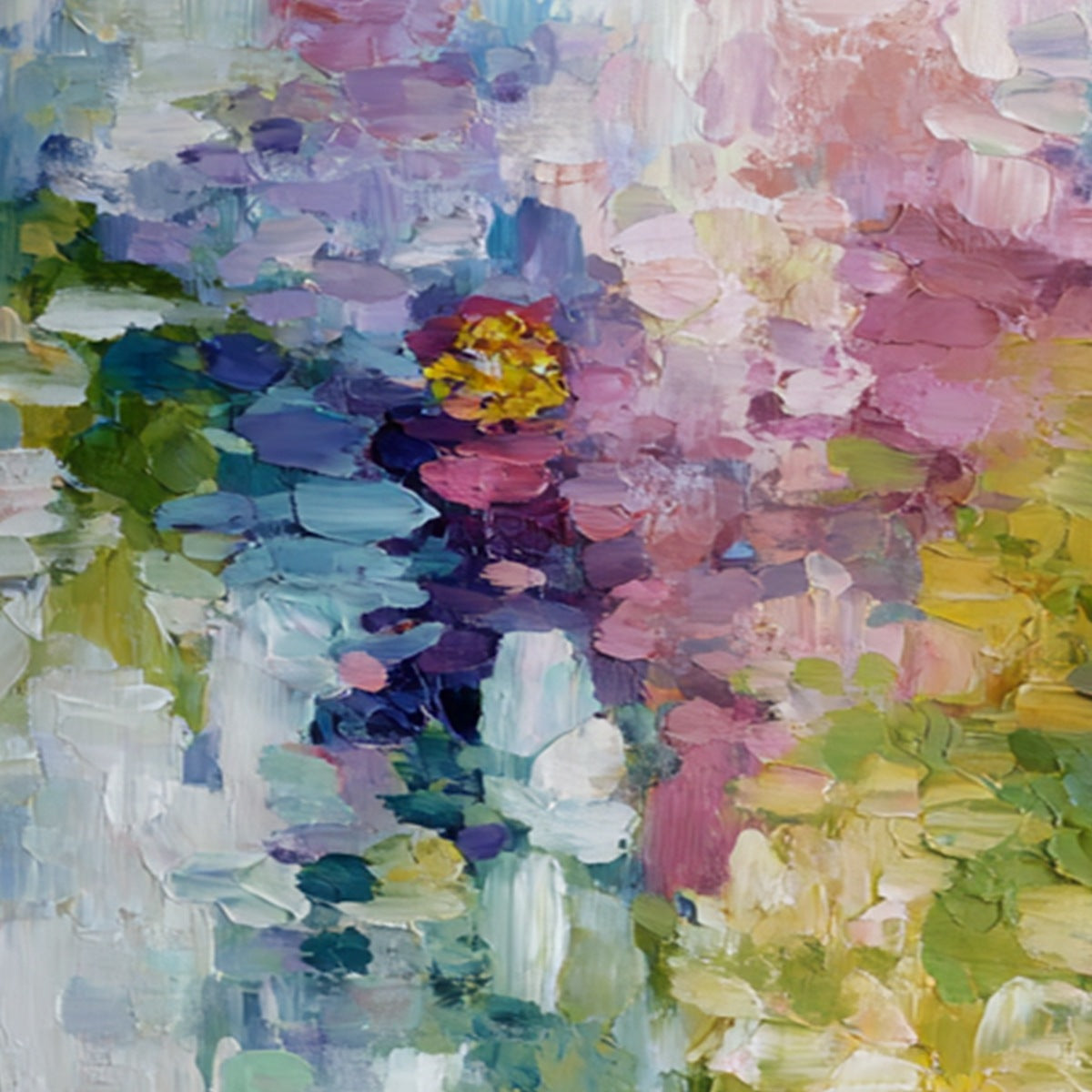 GARDEN REVERIE: Colorful Abstract Floral Impasto Painting Set