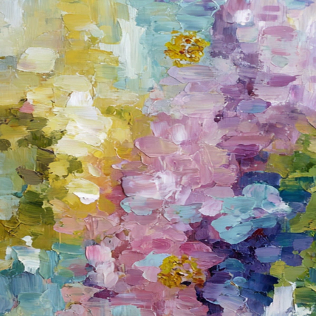 GARDEN REVERIE: Colorful Abstract Floral Impasto Painting Set
