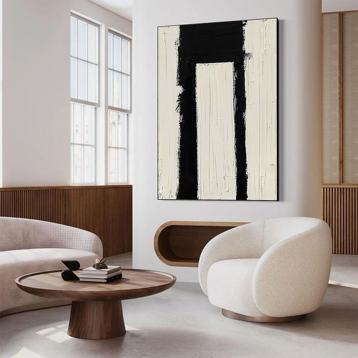 GATEWAY: Textured Minimalist Abstract Oil Painting