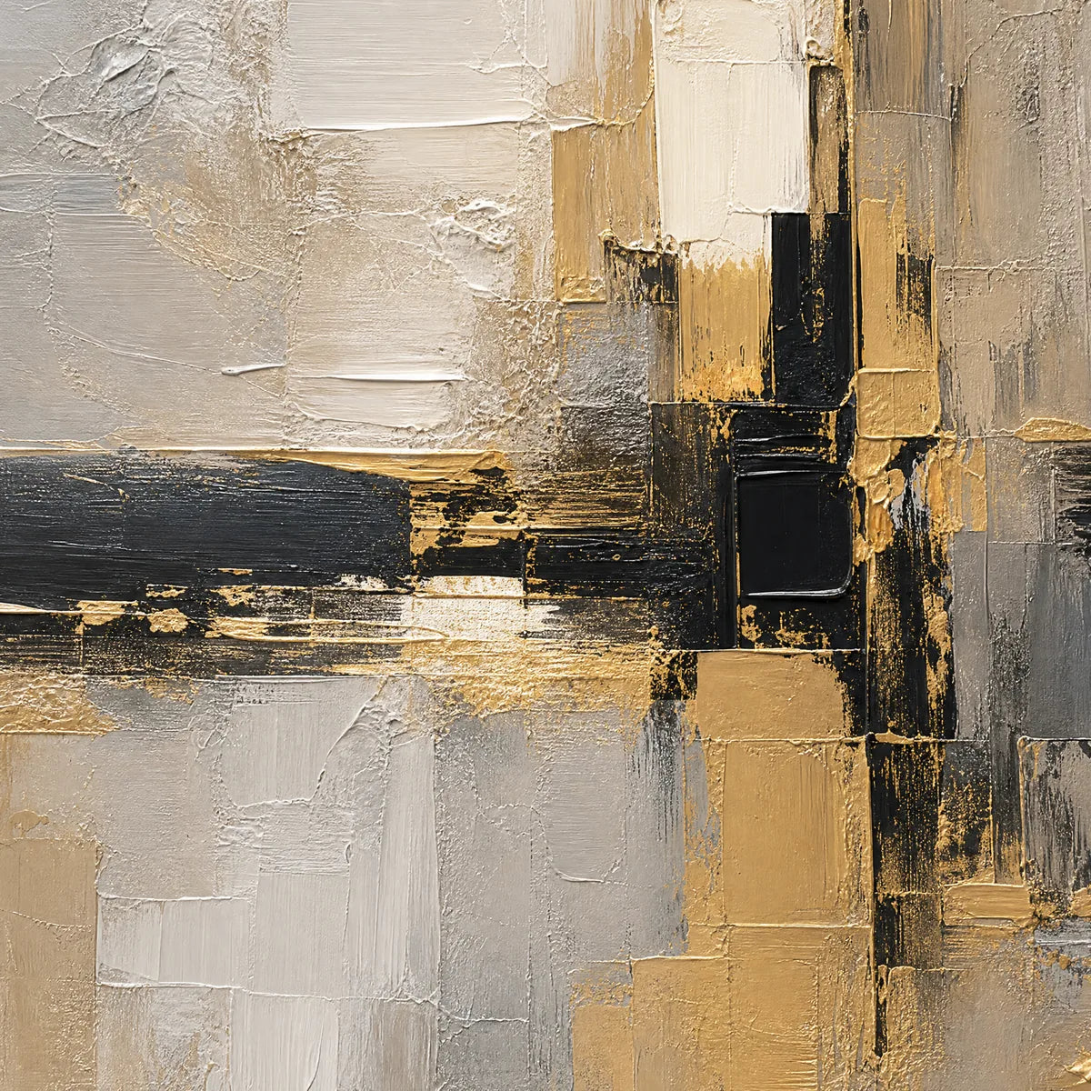 GOLDEN HAZE: Golden Mist Abstract Landscape