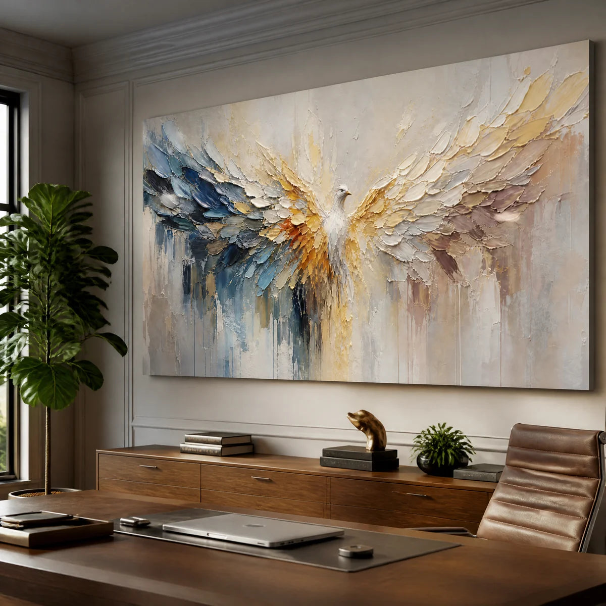 AVIAN GRACE displayed in a refined office.