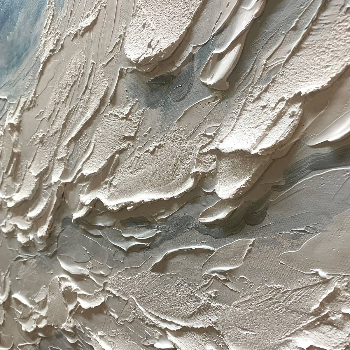 GOLDEN SURGE: Textured Impasto Ocean Sunrise Wave Oil Painting