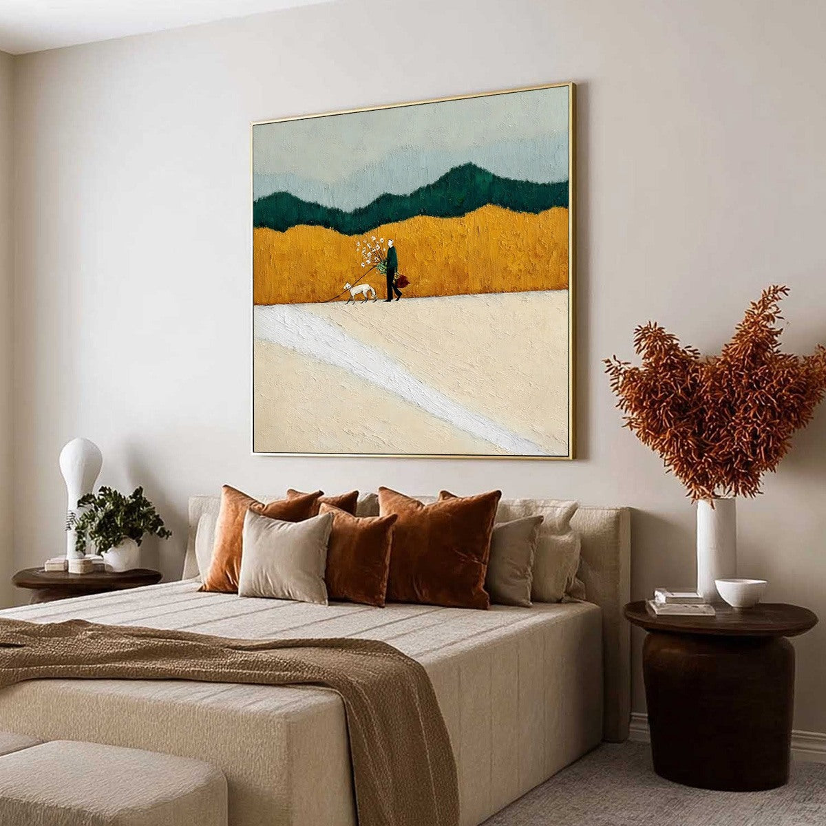 HOMEWARD BOUND: Textured Figurative Landscape Wall Art