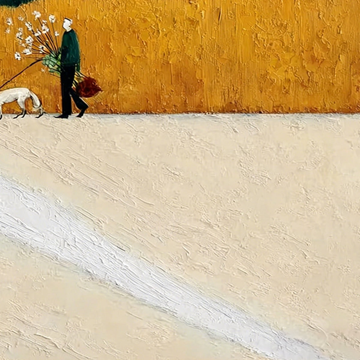 HOMEWARD BOUND: Textured Figurative Landscape Wall Art