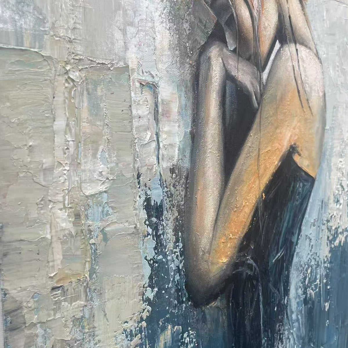 INNER REFLECTIONS: Textured Portrait Oil Painting