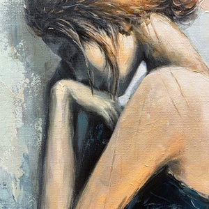 INNER REFLECTIONS: Textured Portrait Oil Painting