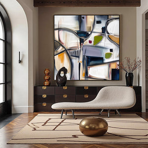 INTERSECTION: Dynamic Modern Abstract Textured Wall Art