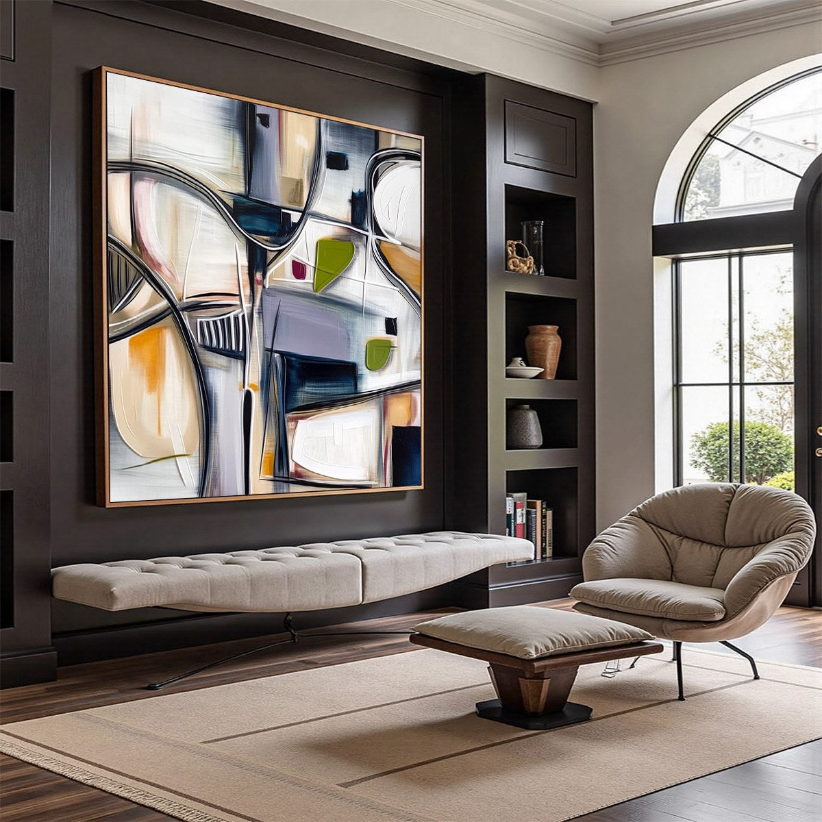 INTERSECTION: Dynamic Modern Abstract Textured Wall Art