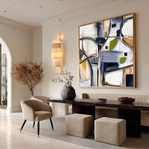 INTERSECTION: Dynamic Modern Abstract Textured Wall Art