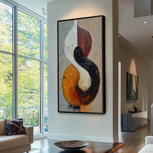 INTERTWINE: Textured Wabi Sabi Abstract Painting for Modern Decor