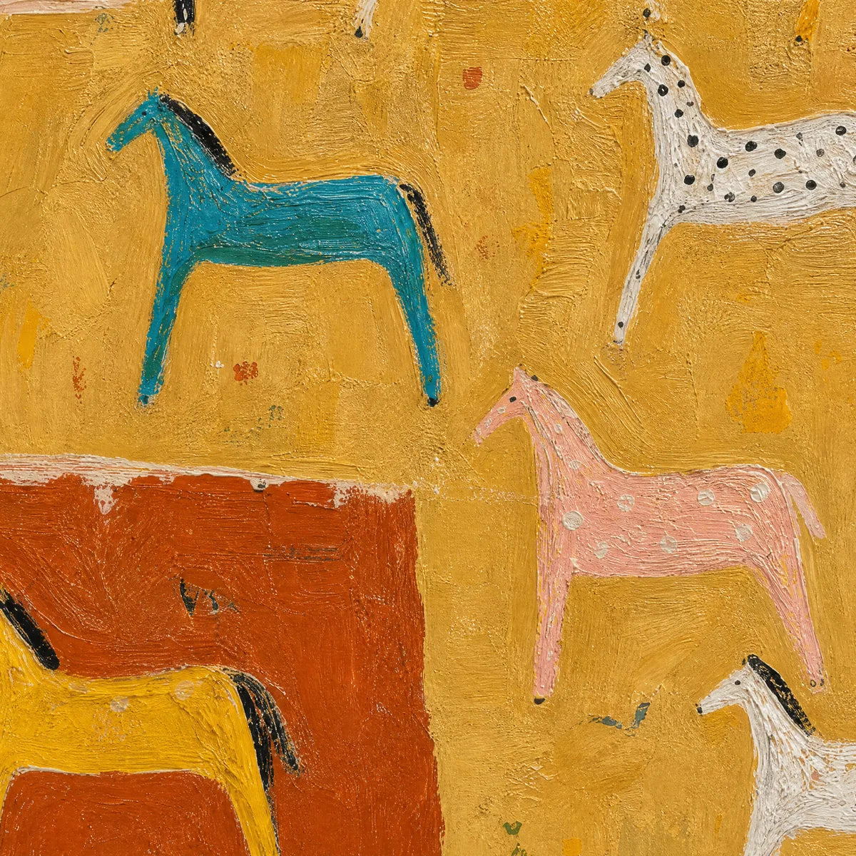 JOYFUL HORSE: Colorful Horse Pattern Painting
