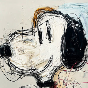 JOYFUL NOSTALGIA: Textured Pop Art Painting of a Nostalgic Icon