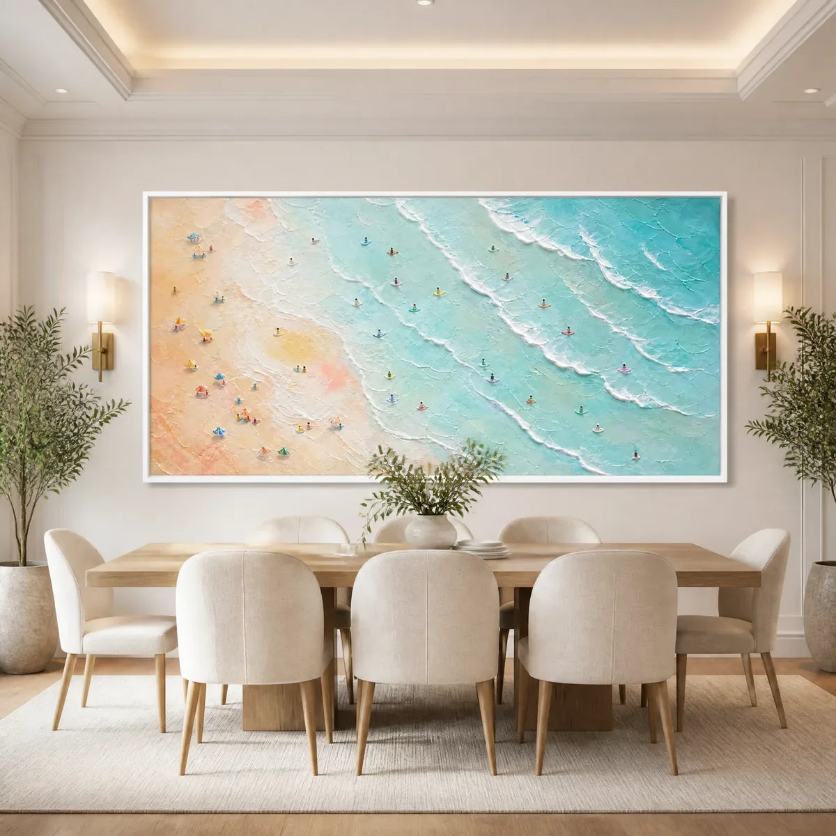TIDAL CONFETTI displayed in a refined dining room