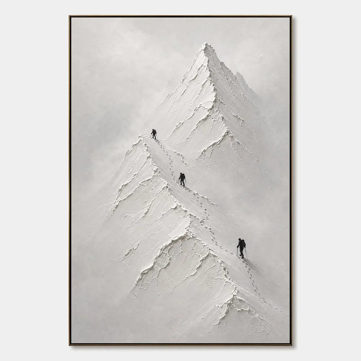 SILENT ALPINE RELIEF hand-painted artwork