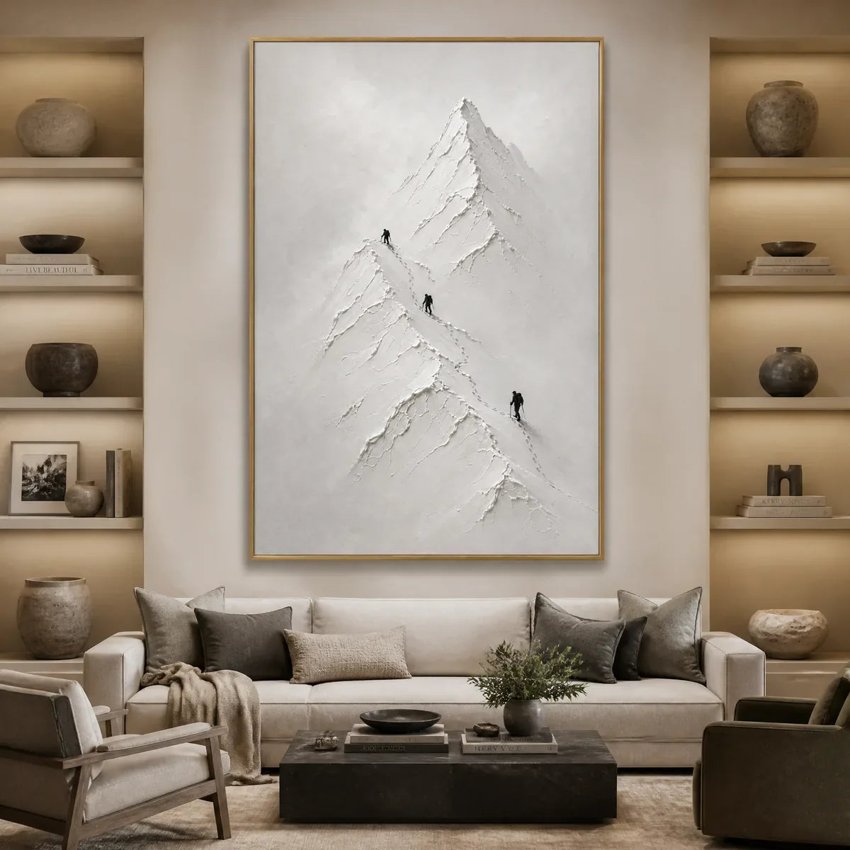 SILENT ALPINE RELIEF displayed in a refined living room