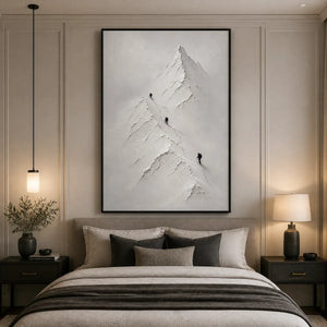 SILENT ALPINE RELIEF displayed in a refined bedroom