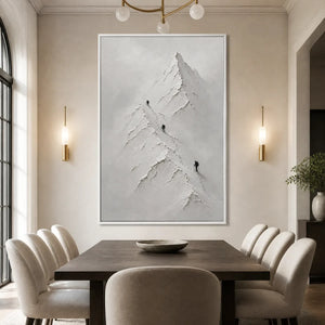 SILENT ALPINE RELIEF displayed in a refined dining room