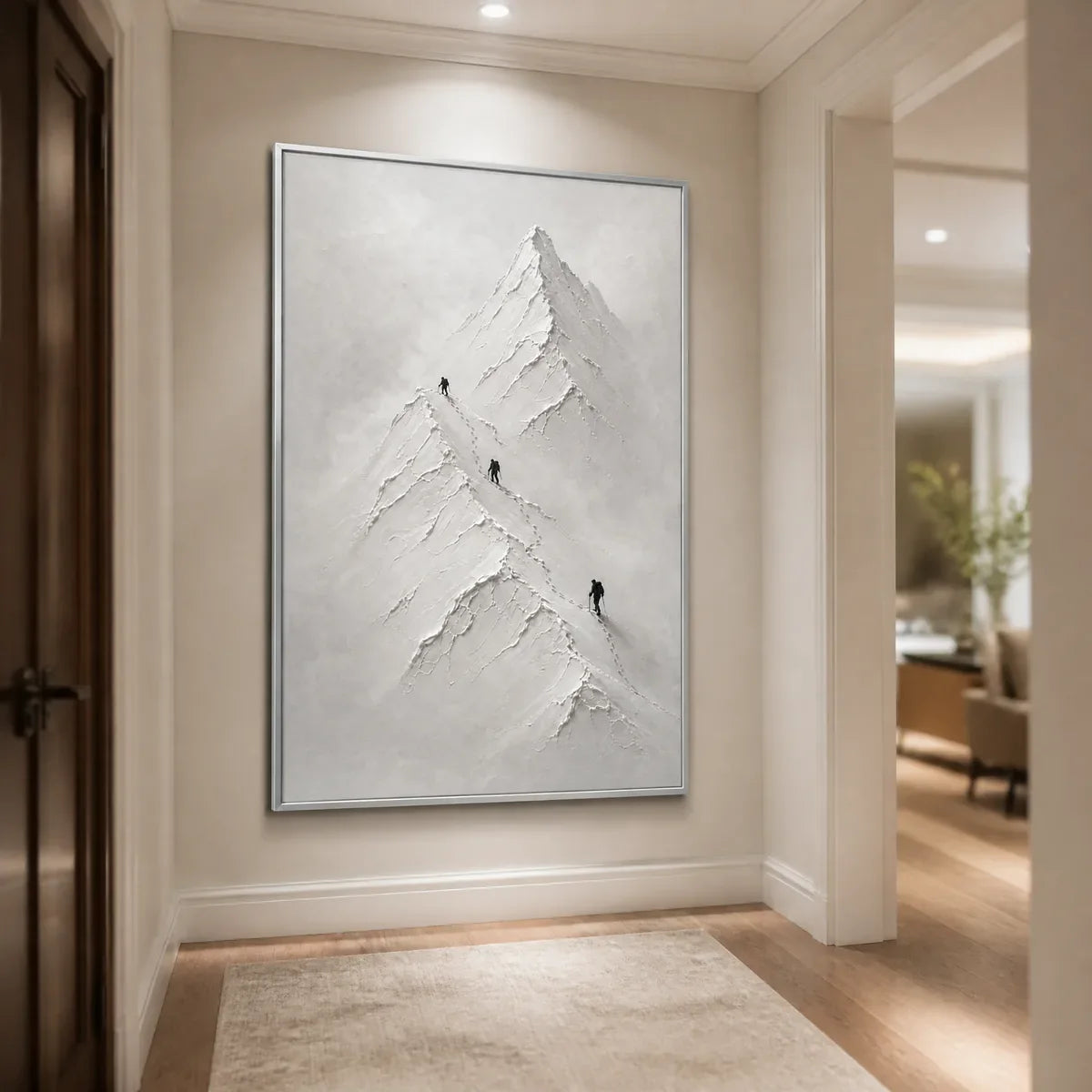 SILENT ALPINE RELIEF displayed in a refined entry hall