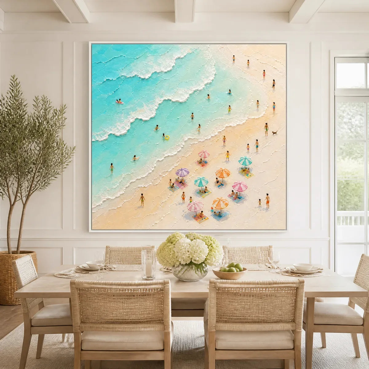 SUMMER SHORE MOSAIC displayed in a refined dining room