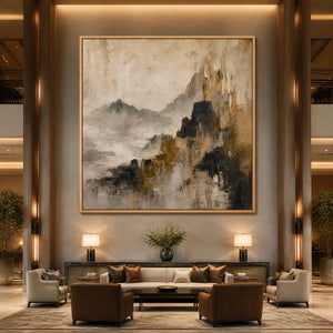 MISTBOUND SUMMIT displayed in a refined hotel