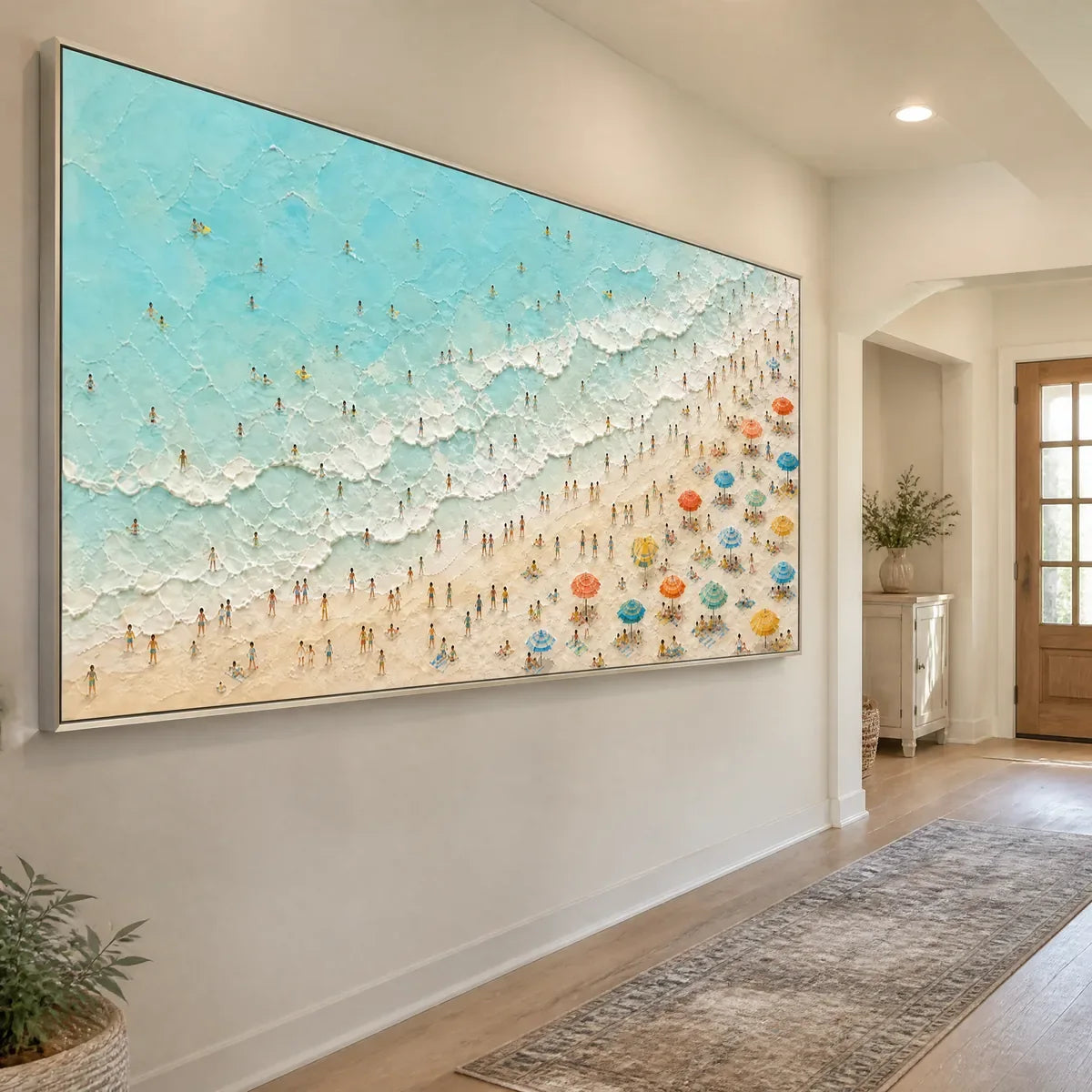 COASTLINE CARNIVAL displayed in a refined entry hall