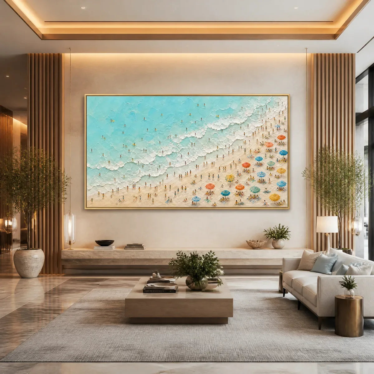 COASTLINE CARNIVAL displayed in a refined hotel