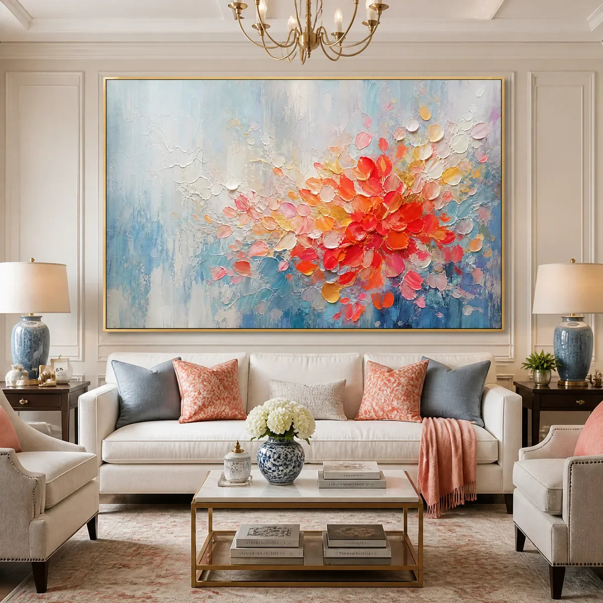 EMBER BLOOM displayed in a refined living room