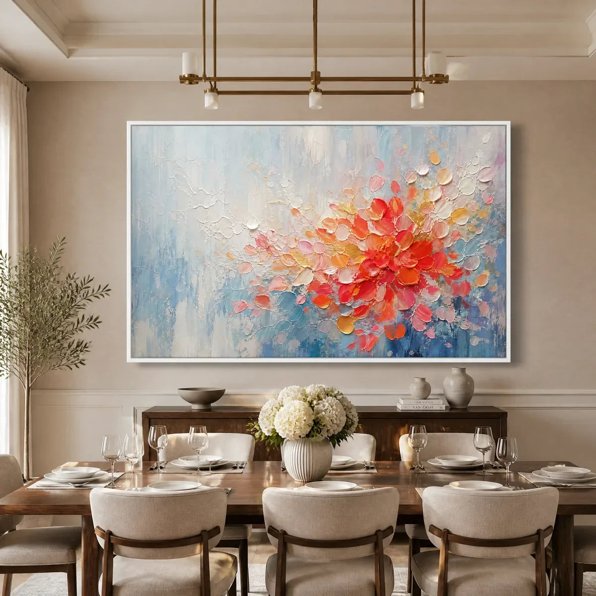 EMBER BLOOM displayed in a refined dining room