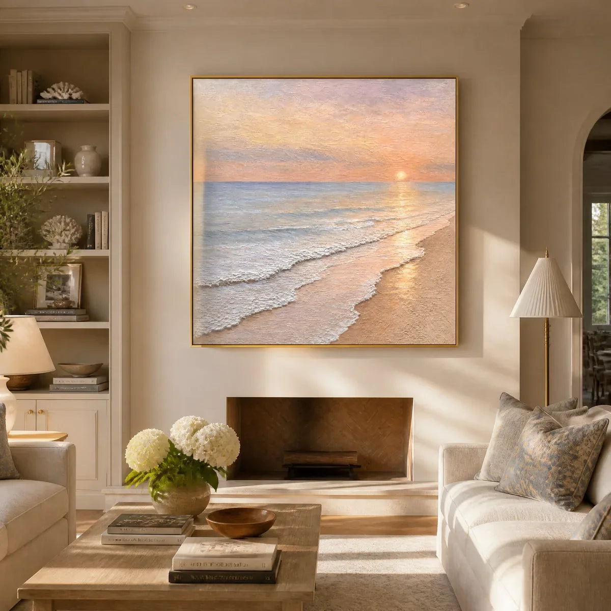ROSEWATER HORIZON displayed in a refined living room