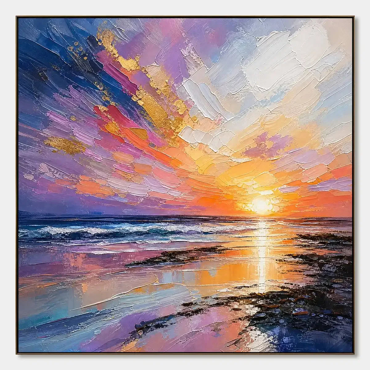 PRISM SUNSET hand-painted artwork