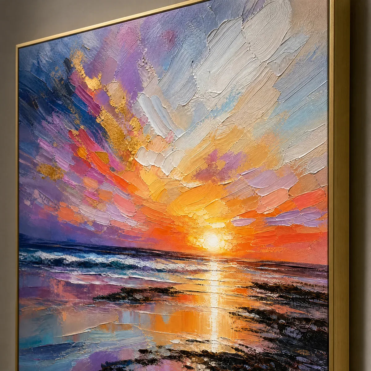 PRISM SUNSET hand-painted texture detail