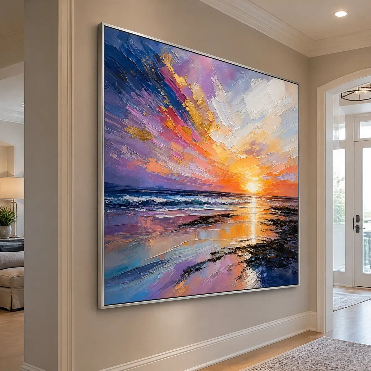 PRISM SUNSET displayed in a refined entry hall