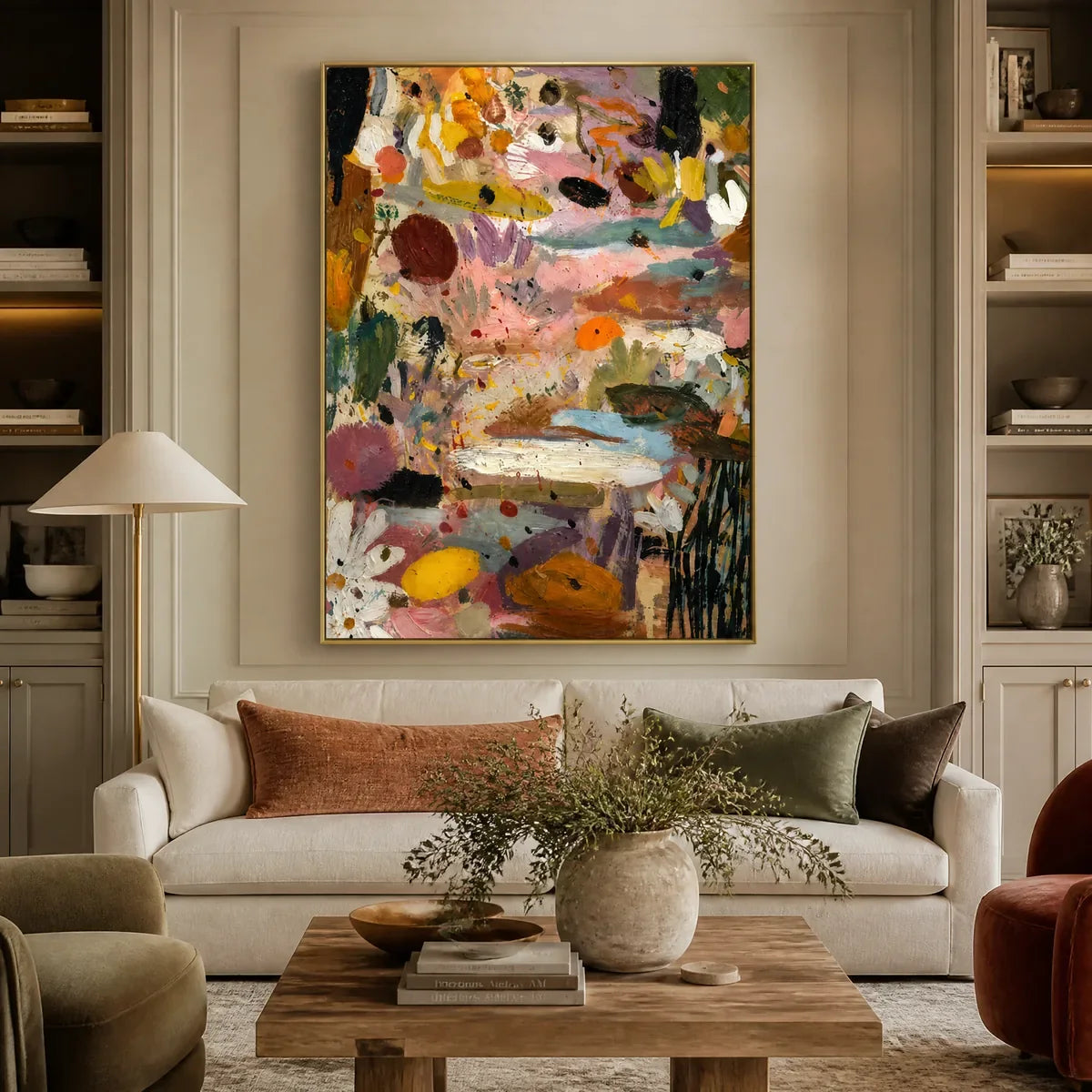 CARNIVAL FIELD displayed in a refined living room