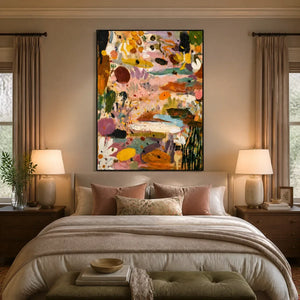 CARNIVAL FIELD displayed in a refined bedroom