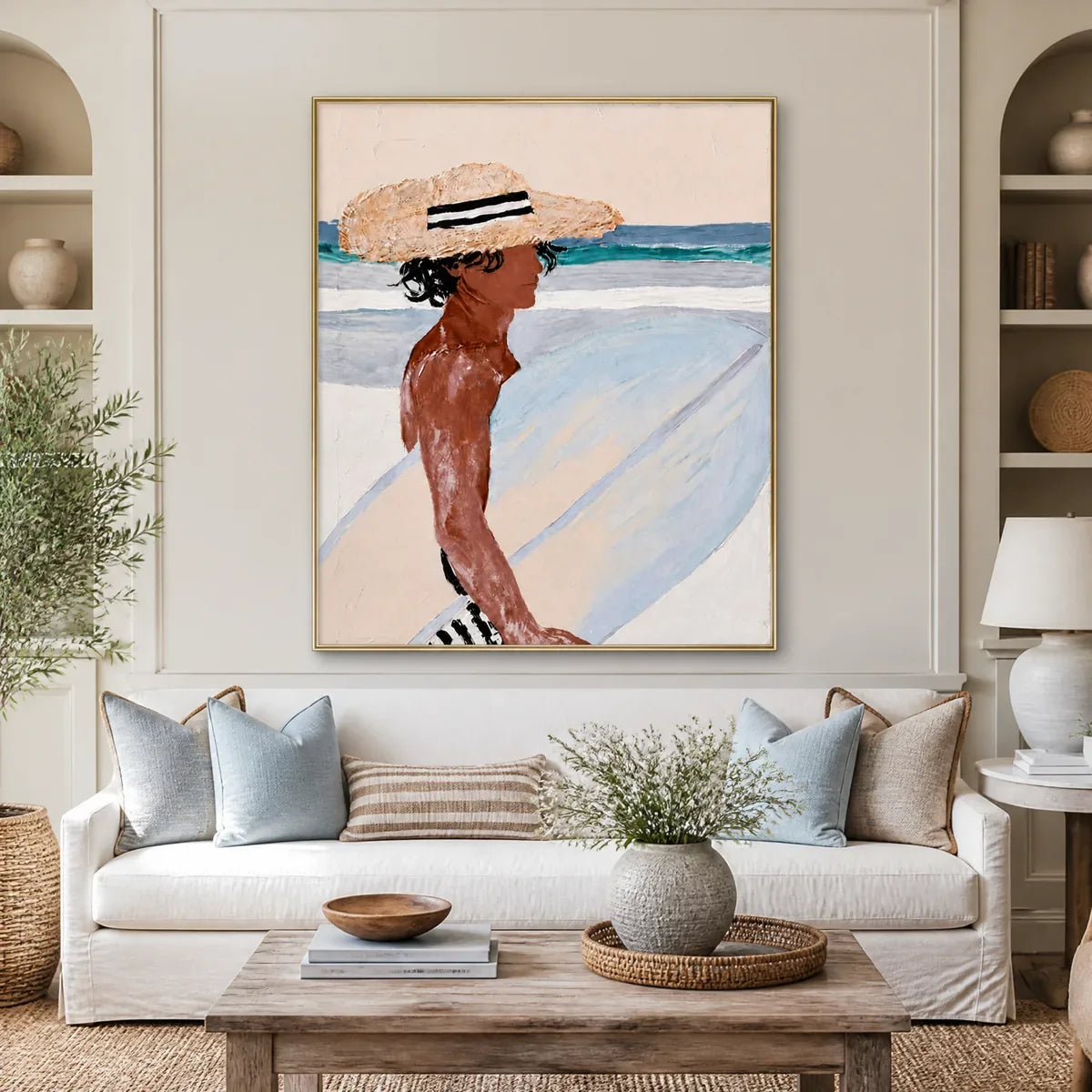SEASIDE REVERIE displayed in a refined living room