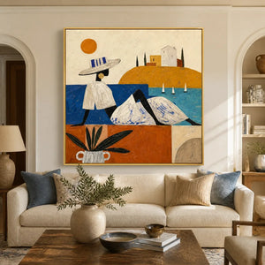 COASTAL DAYDREAM displayed in a refined living room
