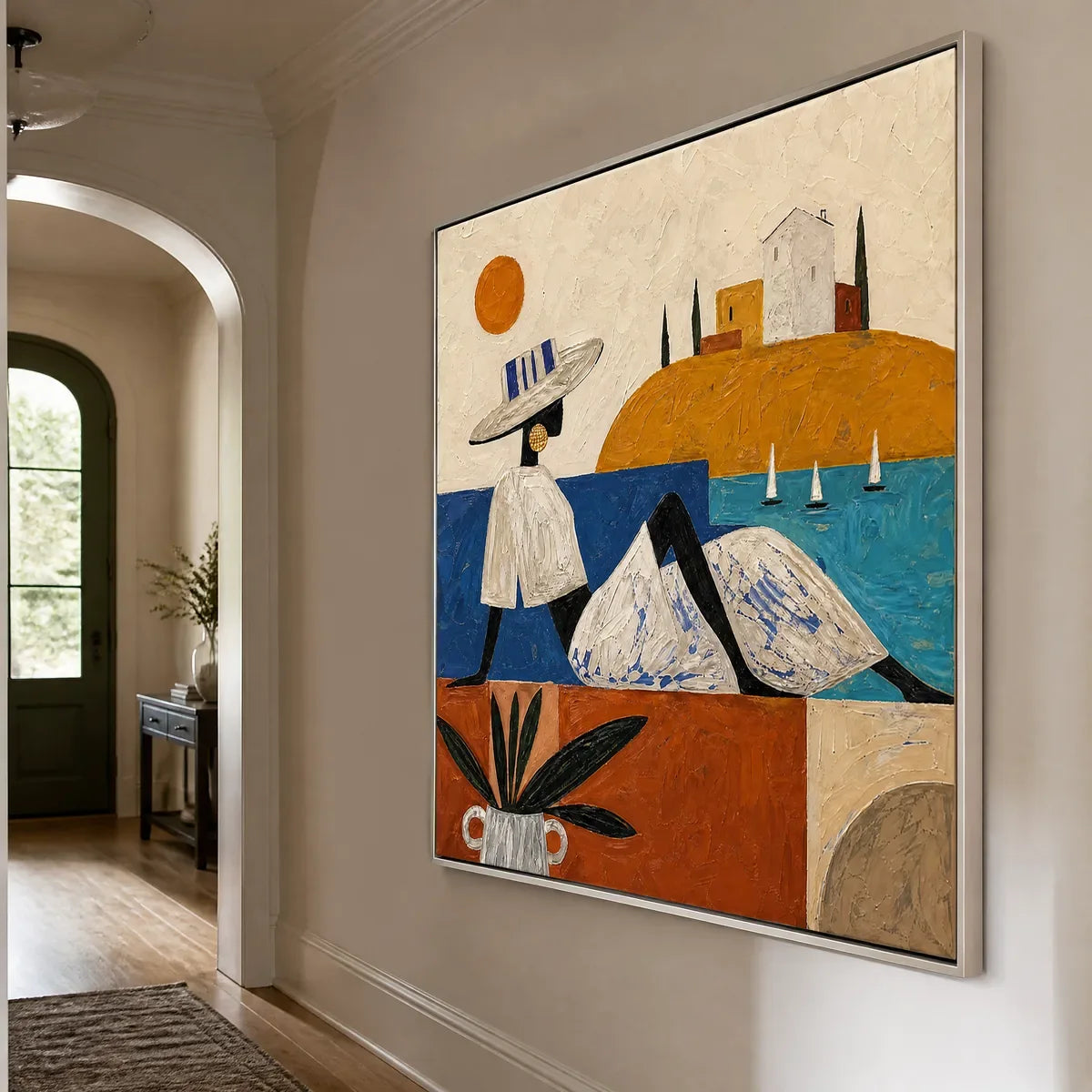 COASTAL DAYDREAM displayed in a refined entry hall