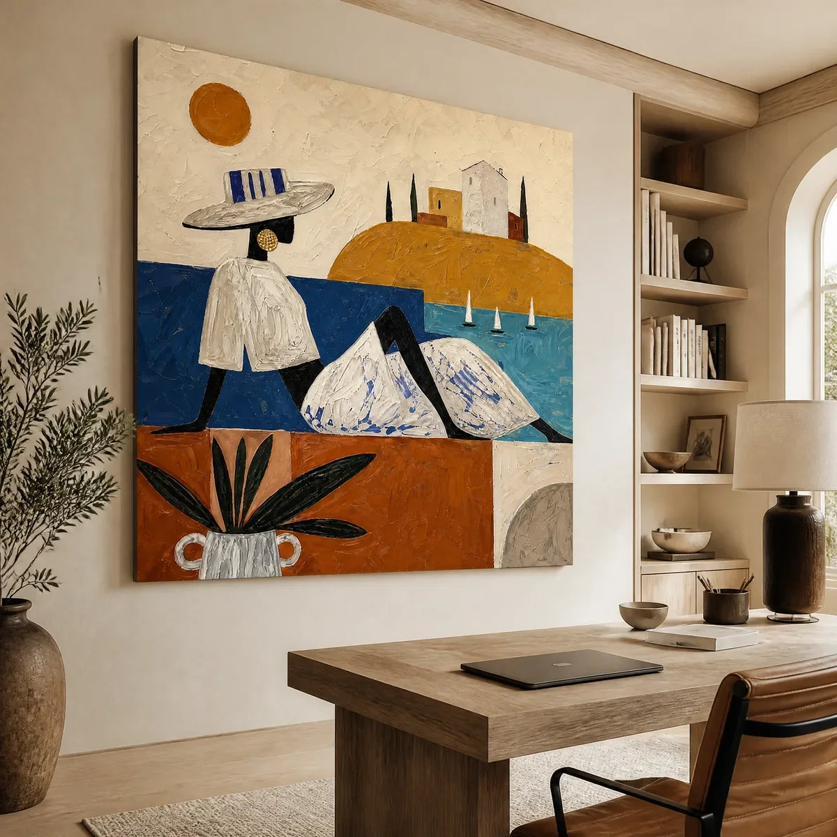 COASTAL DAYDREAM displayed in a refined office