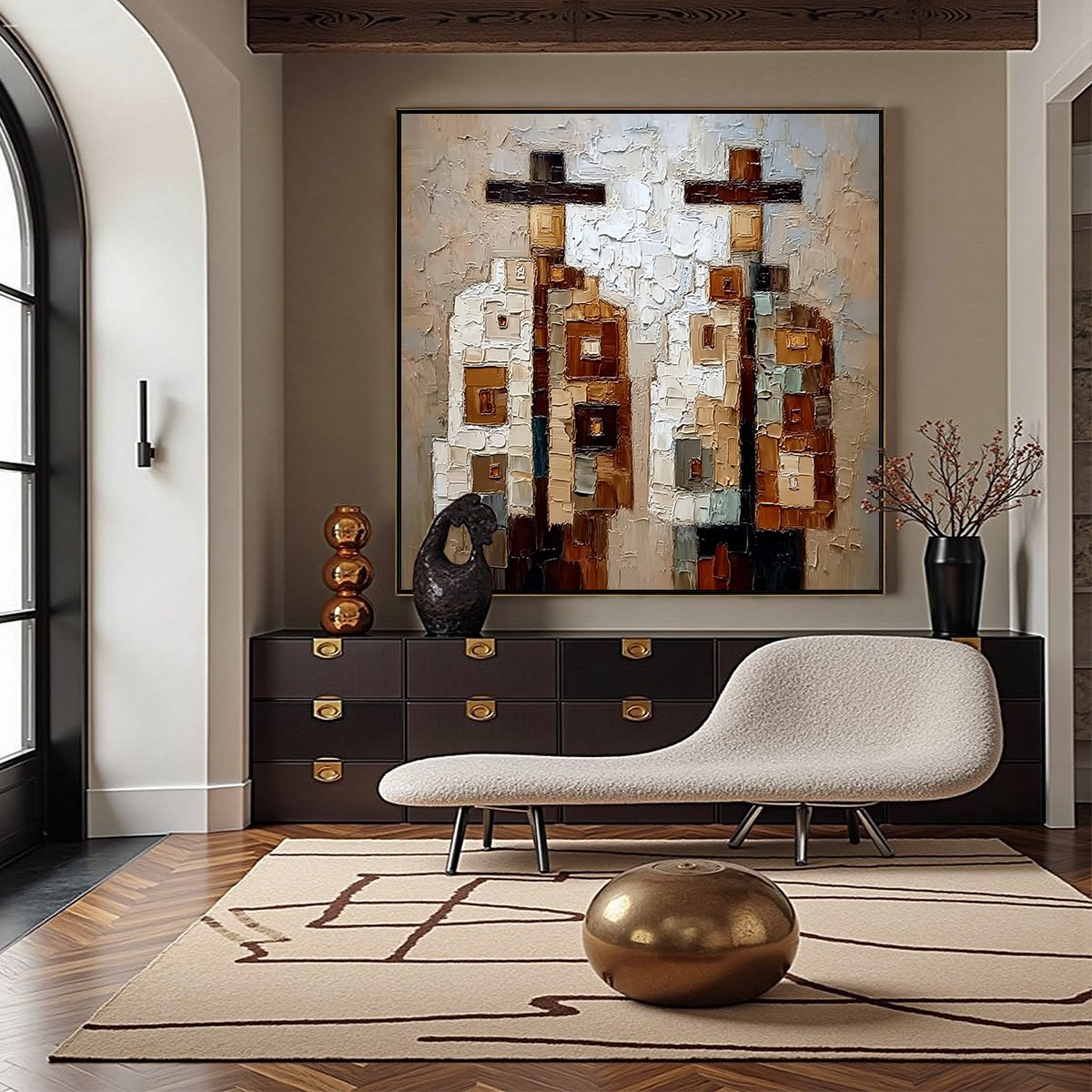 KINDRED: Abstract Figurative Impasto Palette Knife Painting