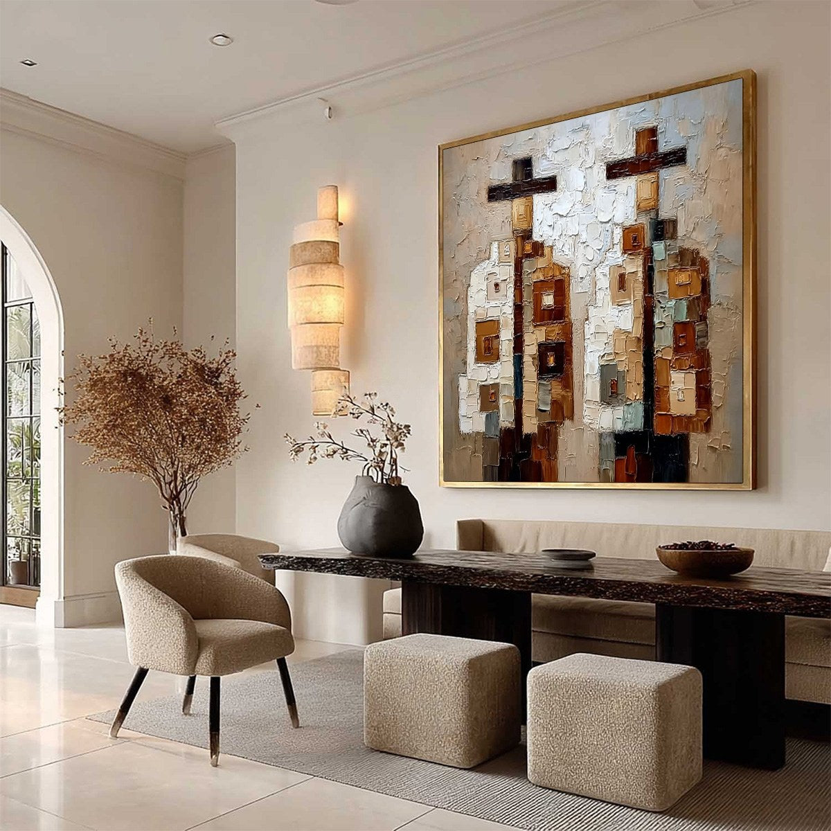 KINDRED: Abstract Figurative Impasto Palette Knife Painting