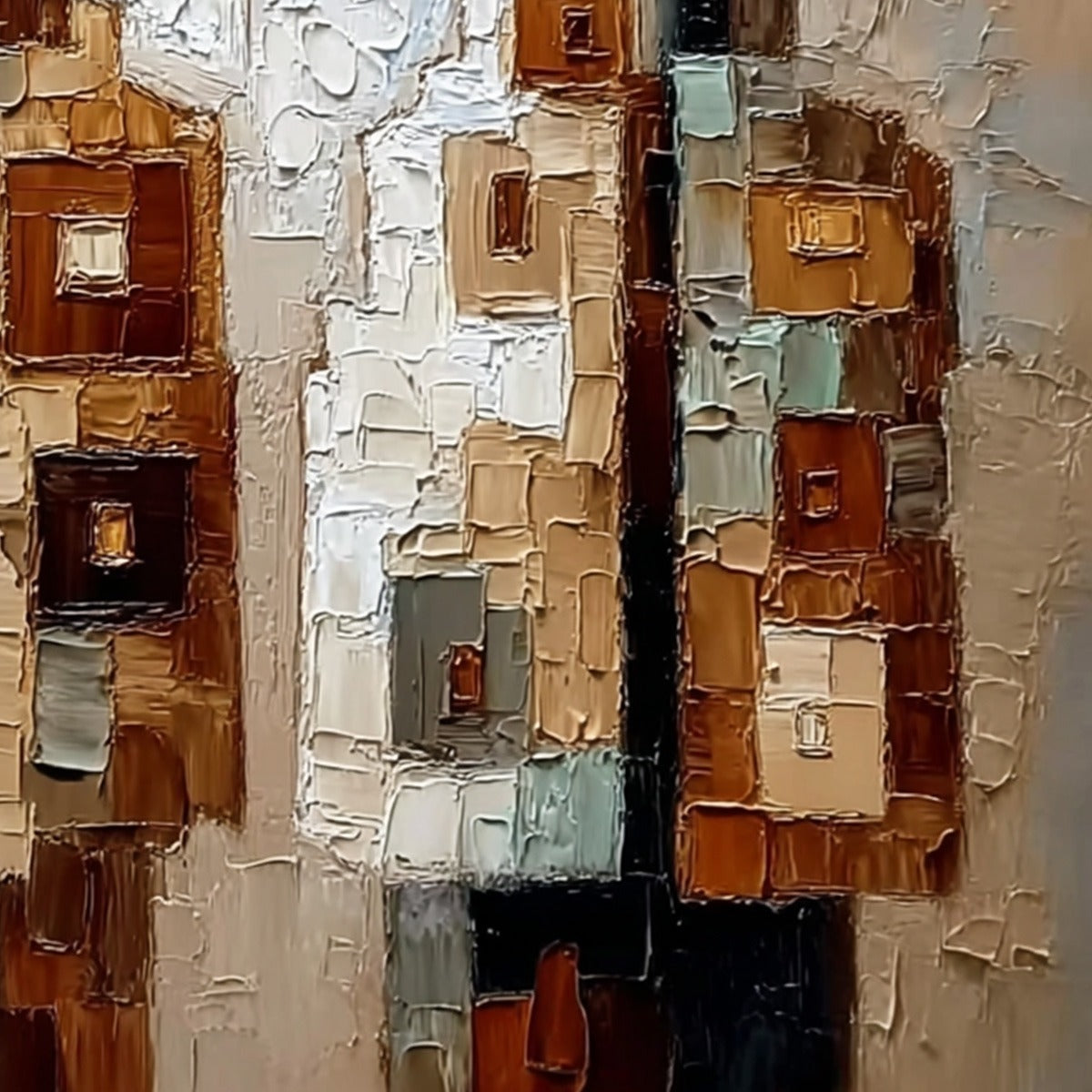 KINDRED: Abstract Figurative Impasto Palette Knife Painting