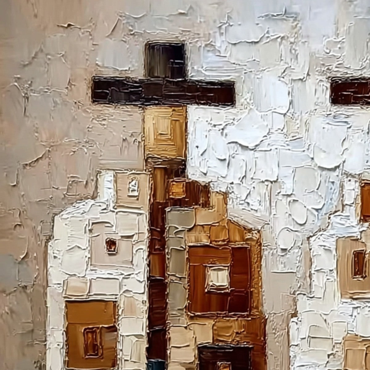 KINDRED: Abstract Figurative Impasto Palette Knife Painting