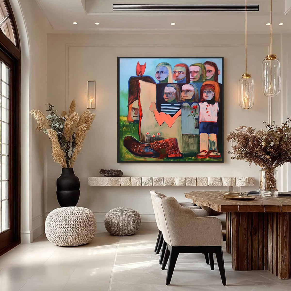 KINDRED SPIRITS: Expressive Figurative Group Portrait Oil Painting