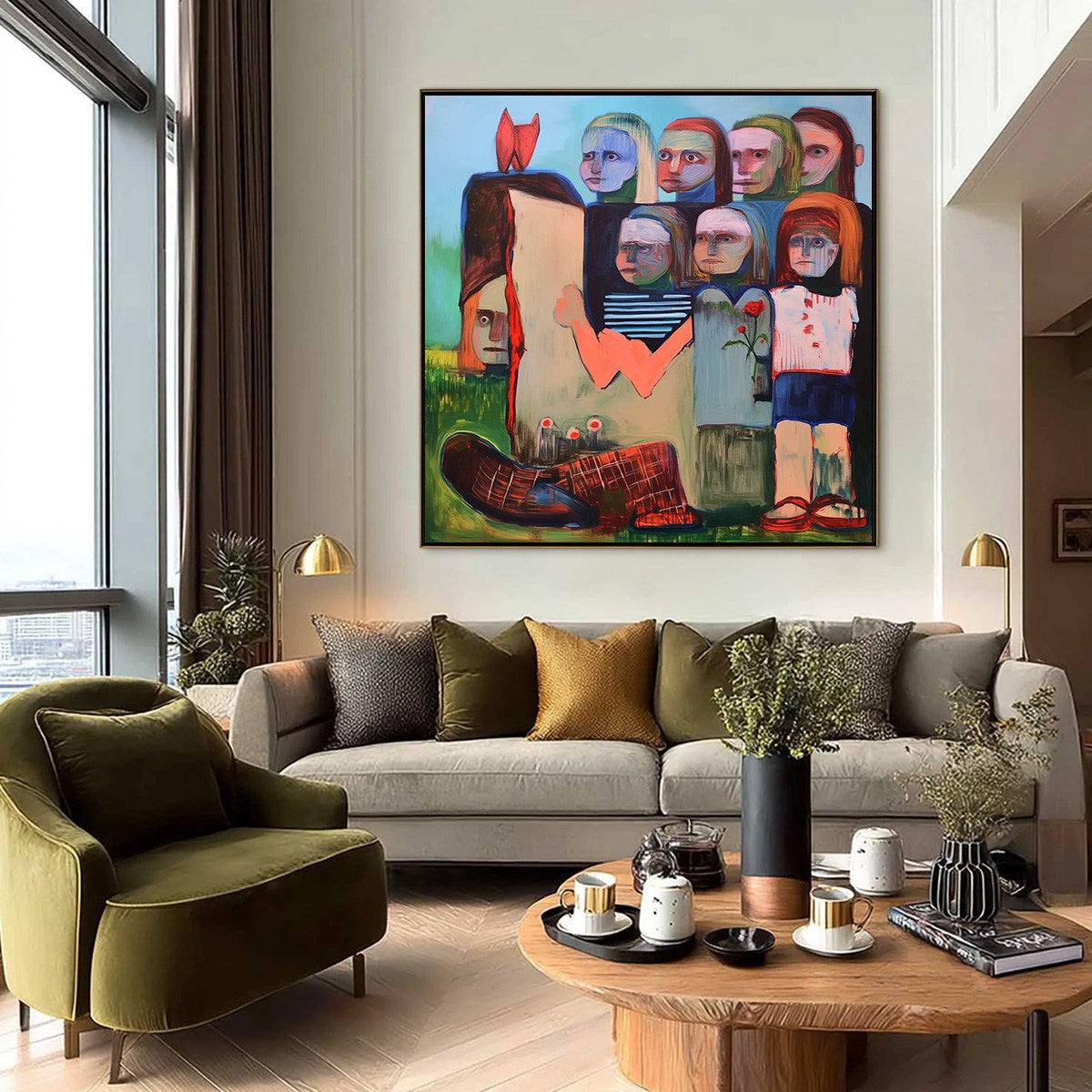 KINDRED SPIRITS: Expressive Figurative Group Portrait Oil Painting