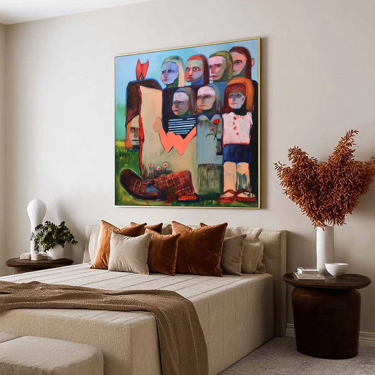 KINDRED SPIRITS: Expressive Figurative Group Portrait Oil Painting