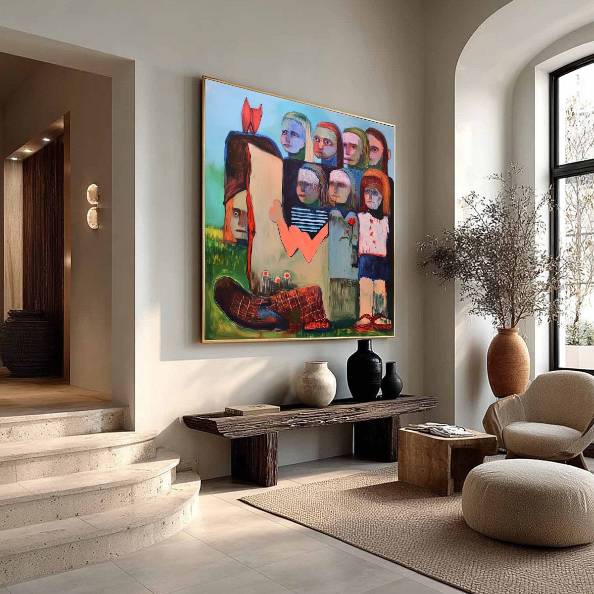 KINDRED SPIRITS: Expressive Figurative Group Portrait Oil Painting