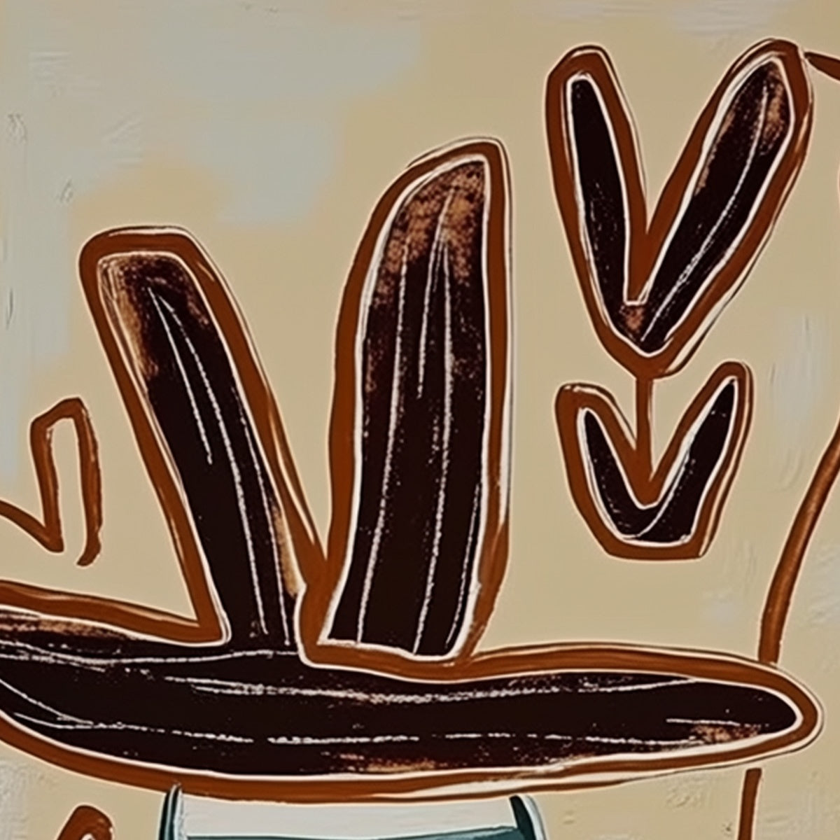 KINDRED SPIRITS: Modern Abstract Figurative Painting of Two Companions