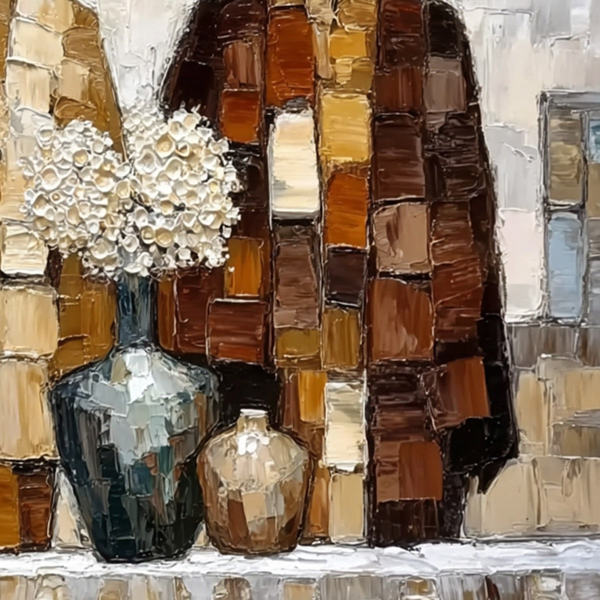 KINDRED SPIRITS: Textured Abstract Figurative Impasto Painting