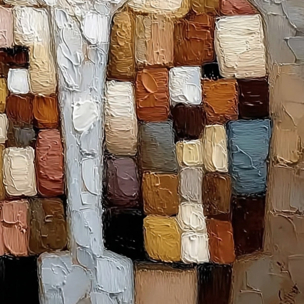 KINDRED SPIRITS: Textured Impasto Figurative Portrait Oil Painting